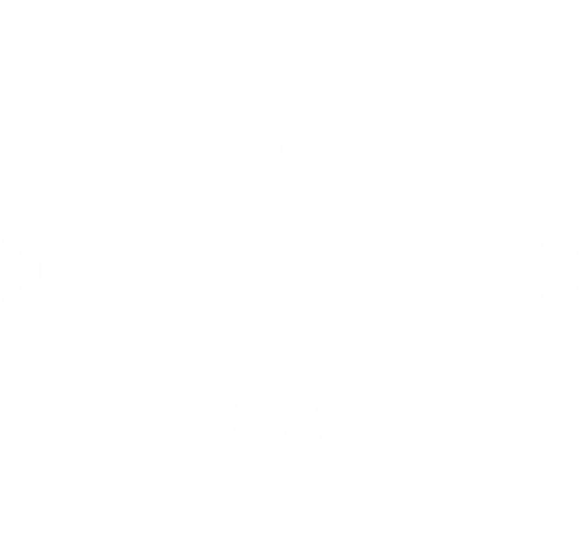 Bozin Roastery Logo White